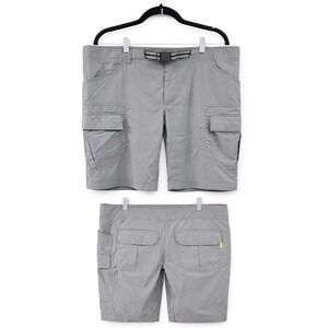 Kathmandu Cargo Shorts Men XL (36 in Waist) Charcoal Stretch Camping Hiking